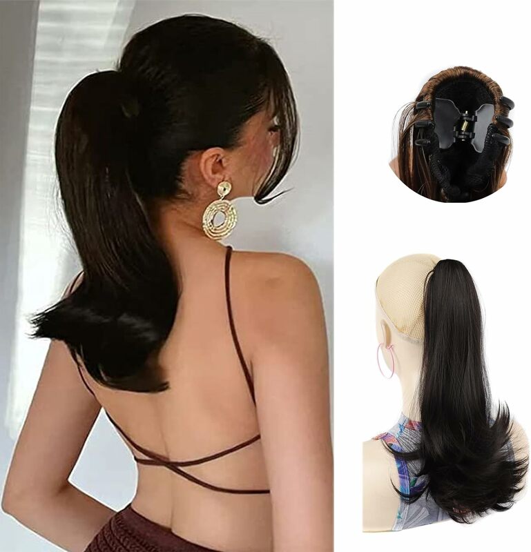 Заколка-краб для наращивания волос, Кудрявые Волнистые заколки для наращивания конского хвоста, заколка-краб для волос конского хвоста для женщин и девочек