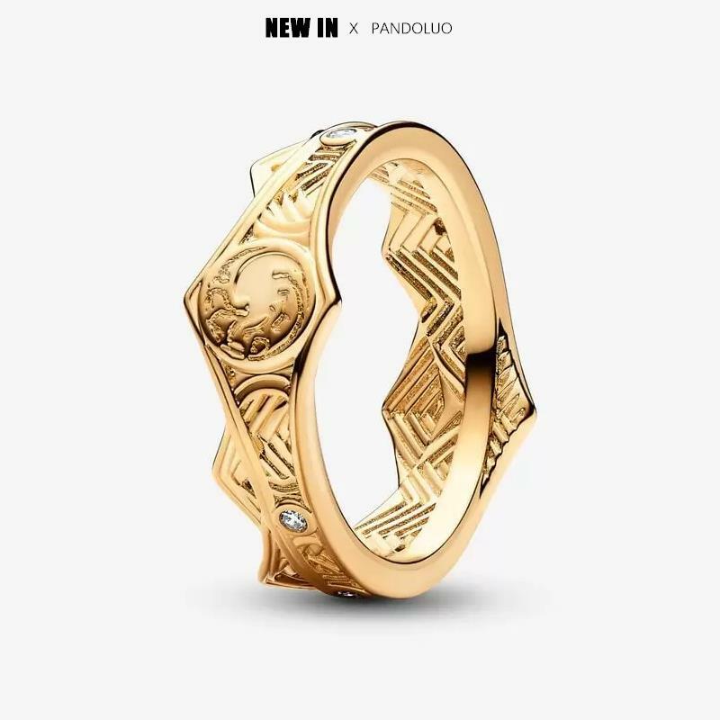 925 argento trono drago anello orecchini collana ciondolo perline adatto per Pandora braccialetto originale ciondolo fai da te gioielleria raffinata