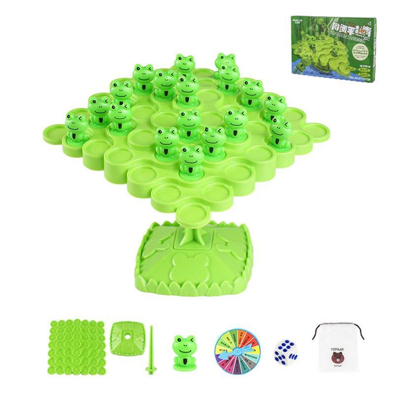Criativo Frog Balance Tree Game for Kids, Montessori Math Counting Toys Set, jogo educativo interativo para pais e filhos, presente
