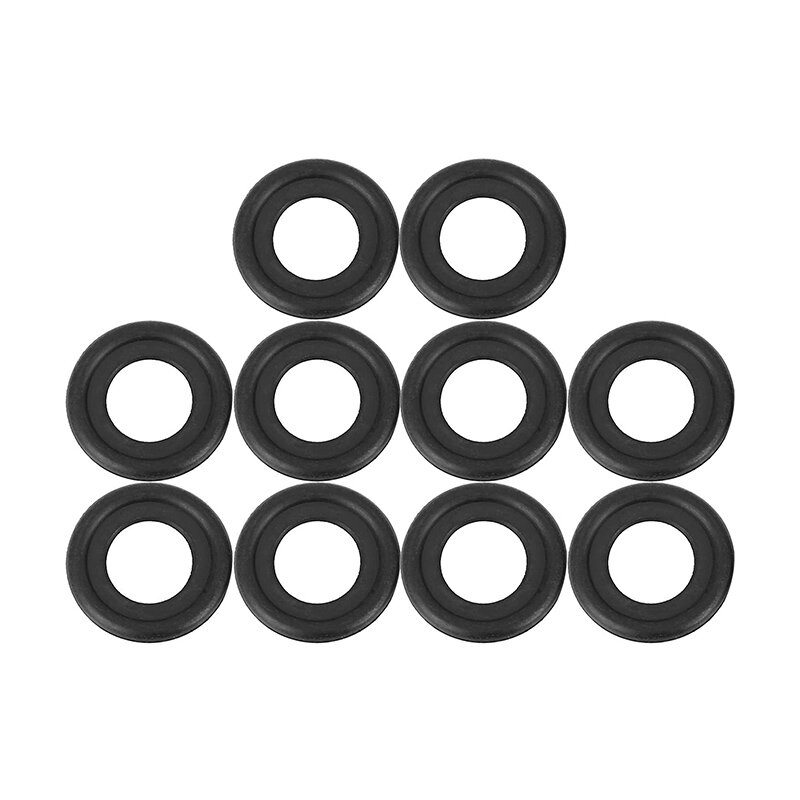 10Pcs Black Rubber Oil Drain Plug Gaskets Washer Replacement for GM 12616850 3536966 097-119