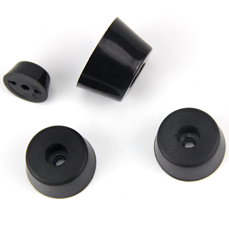 8Pcs ยาง Anti Slip ขาเฟอร์นิเจอร์ฟุต Shock Absorbing Conical สีดำภายในไม่มีเครื่องซักผ้าสำหรับเครื่อง Instruments ฟุต
