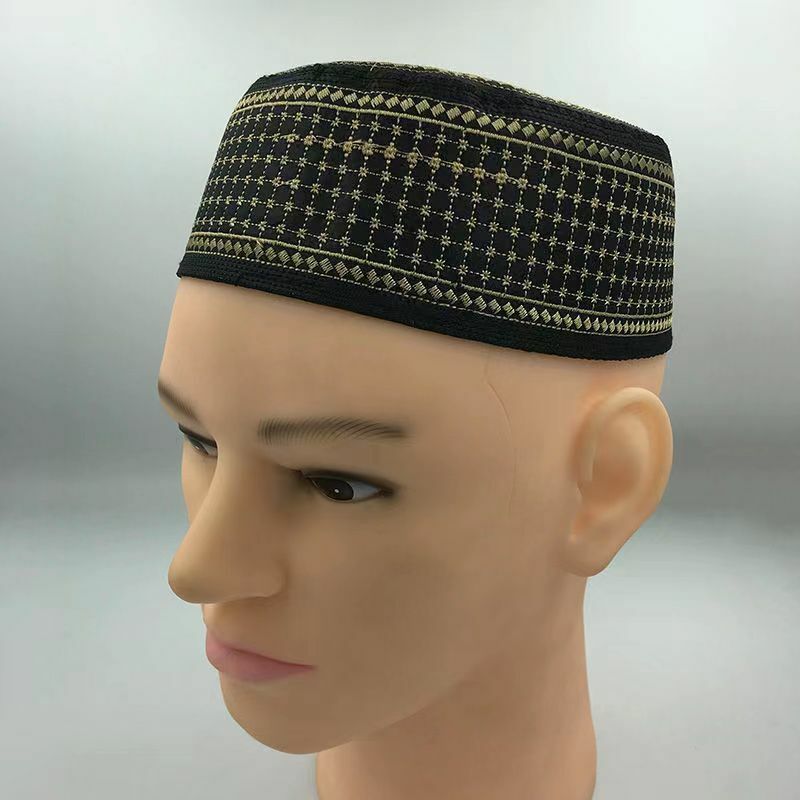Muzułmańskie czapki na męska czaszka kapelusz modlitewne odzież męska Kufi Kippa islamskie akcesoria saudyjska arabska Kippa żydowska freespping lato