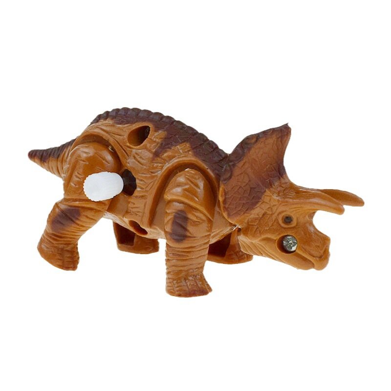 I bambini finiscono il giocattolo a orologeria simulazione triceratopo giocattolo che rimbalza grandi dinosauri sulla catena possono eseguire il giocattolo regali per bambini