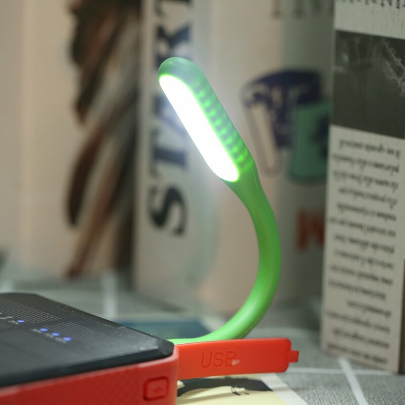 Portátil Mini USB LED Flexbiable Night Light Super Brilhante Livro Luz Lâmpada De Leitura Para Banco De Potência PC Notebook Laptop Dropship