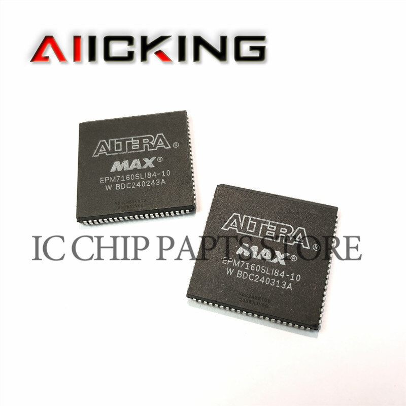 EPM7160SLI84-10 2 Stks/partijen, Epm7160sli84 Plcc84 Cpld Geïntegreerde Ic-Chip,100% Origineel Op Voorraad