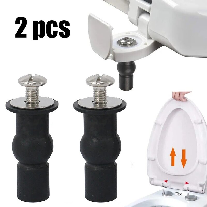 Toilet Seat Screws Nut Cover Lid Top Fixing Blind Hole Fitting Kits Bathroom Accessories Replacement Tornillo Fijación Horquilla