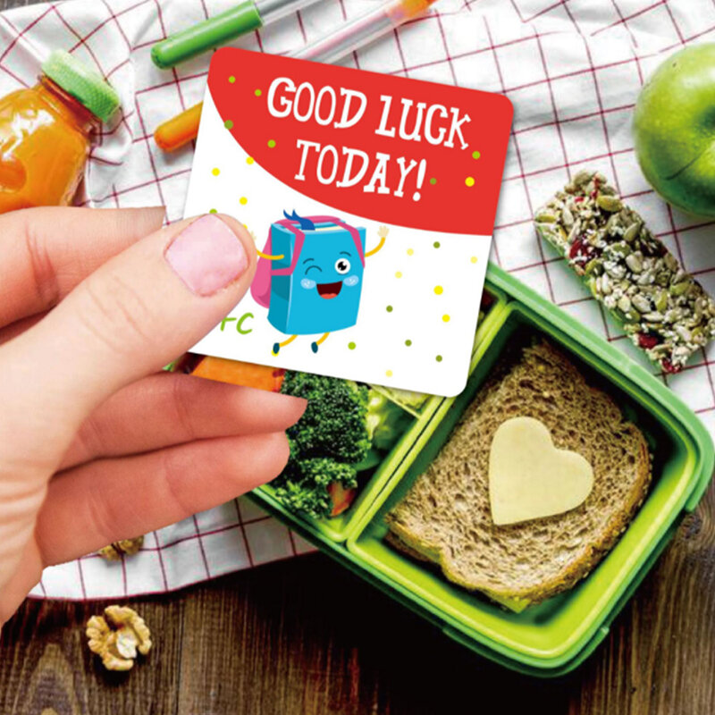 Boîte à lunch avec notes pour enfants, cartes mignonnes inspirantes et motivantes, pensée positive de vous, boîte à lunch pour garçons et filles, 60