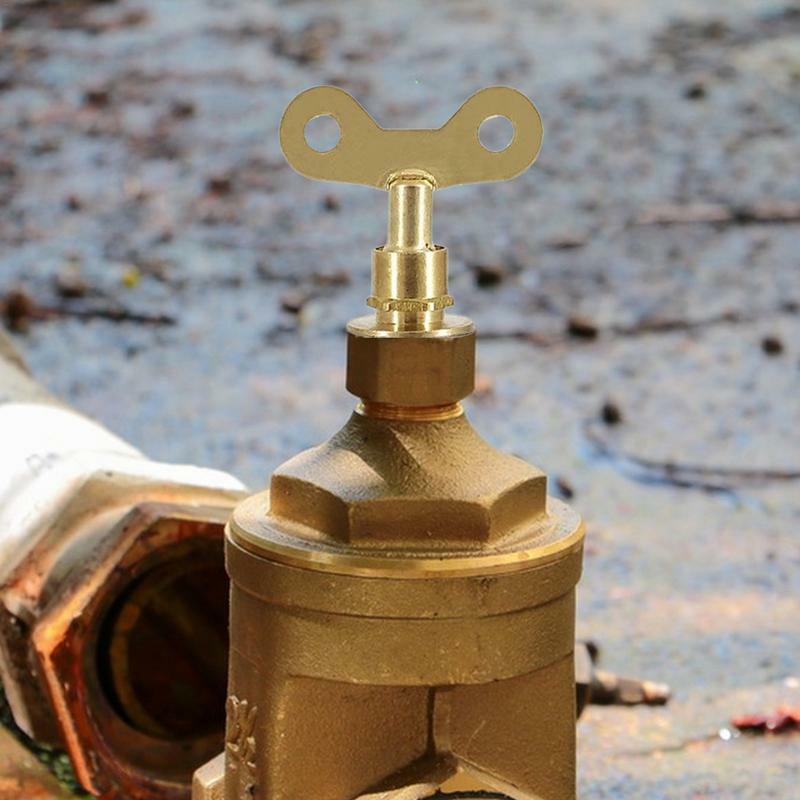 Kranik z otworem hydraulicznym i kluczykiem zawór wody kran kwadratowy klucz nasadowy do grzejnika