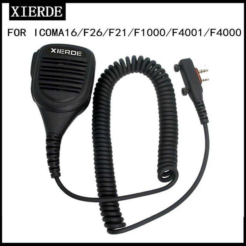 Micrófono de hombro para walkie-talkie ICOM F1000D 4000D, Radio bidireccional A16, altavoz