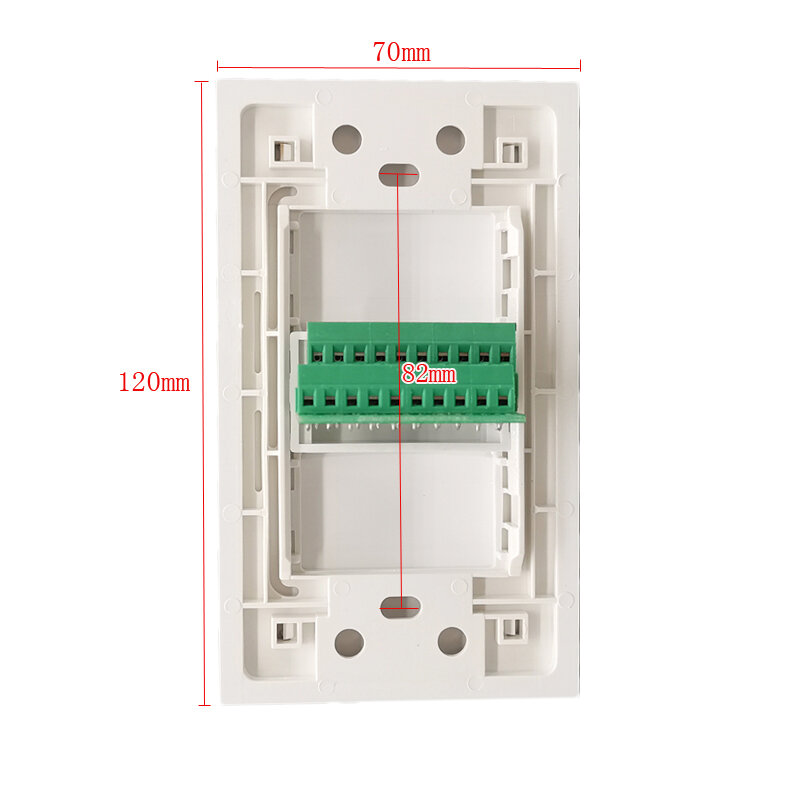 Solder-free HDMI2.0 Socket Wall Panel 120x70mm US Standard HDMI Wire Connection Faceplate In White