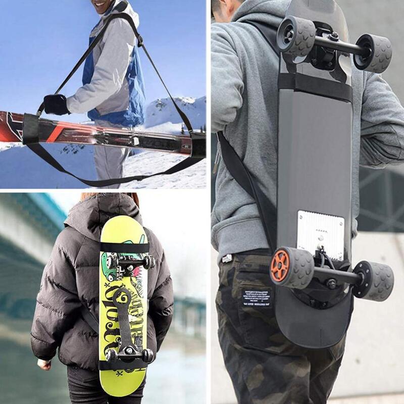 Ski ombro Sling comprimento ajustável Board Strap, carga durável-rolamento, Snowboard Pole Carrier, resistente ao desgaste Essencial