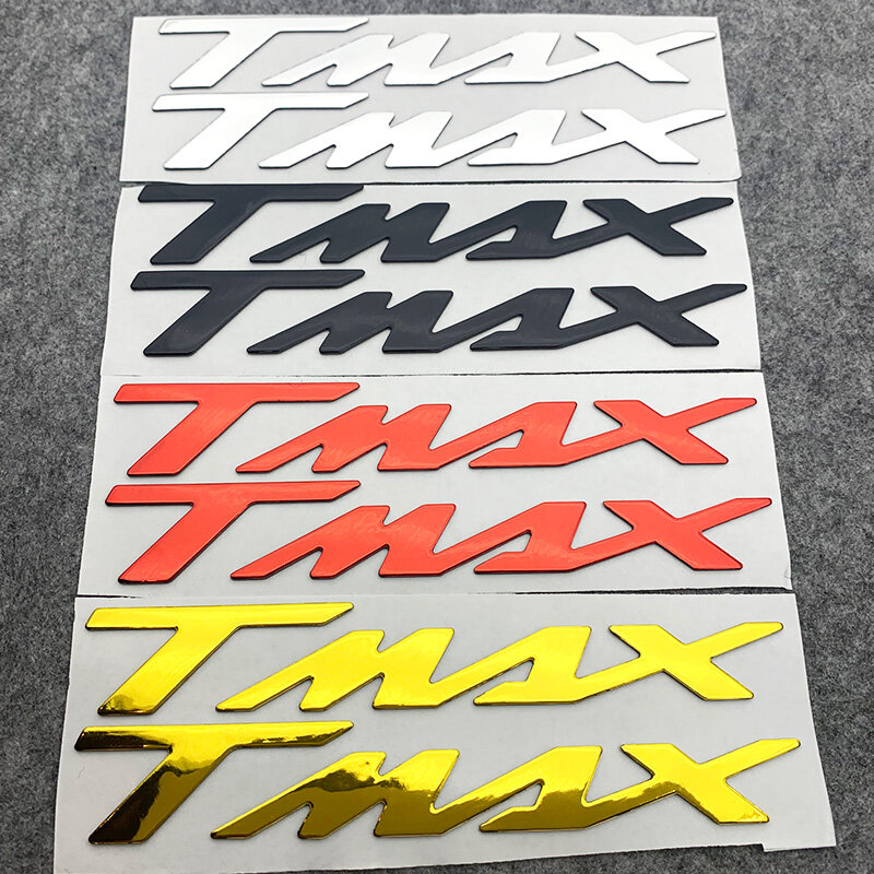 3D Motorcycle Accessories LOGO Badge Chrome Sticker Soft Plastic Decals For Tmax560 Tmax530 TMAX 500 530 560