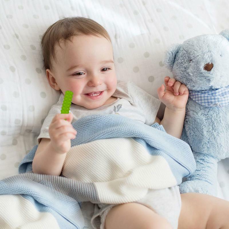 Collar sensorial masticable para niños, colgante suave y elástico, juguete de dentición para cumpleaños
