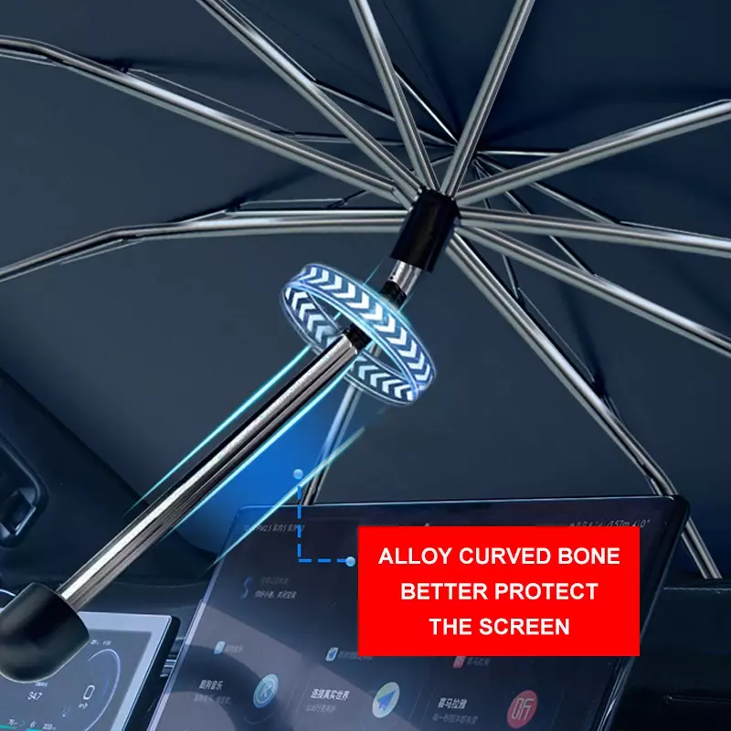 Guarda-chuva do pára-sol do carro para o verão, sombra do sol, protetor parasol, pára-brisa interior, acessórios de proteção para Byd Atto 3, 2023