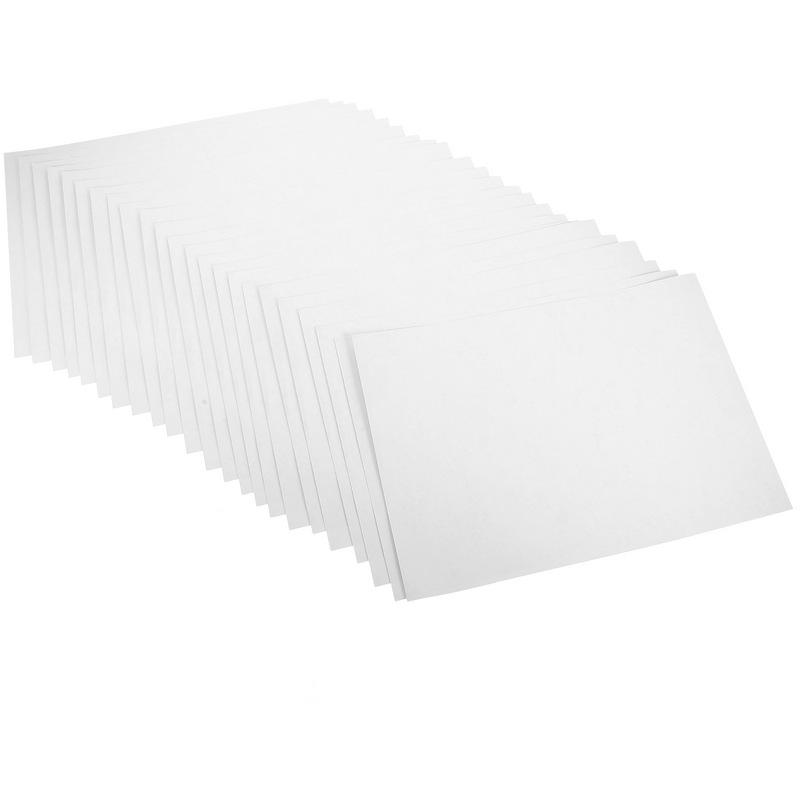 Papel Kraft A4 autoadhesivo para impresora, pegatina de marcado de copia, papel de impresión grande, papel de escritura de etiquetas mate, papel térmico, 50 hojas