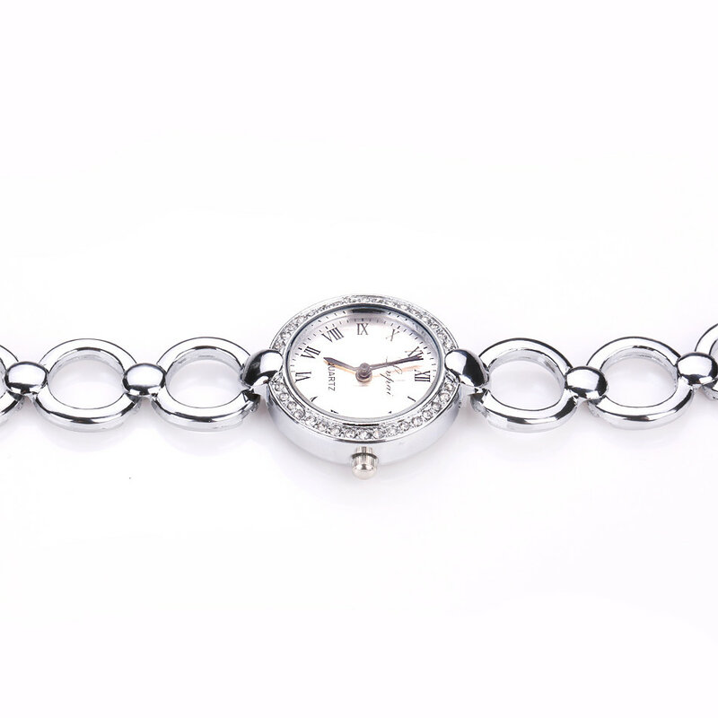 Relógio de quartzo analógico feminino, Relógios de luxo para senhoras, Pulseira, moda, venda quente