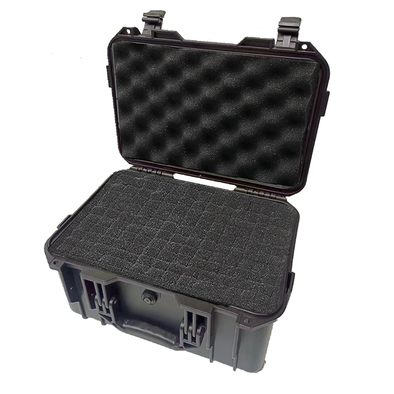 Caja de herramientas de plástico ABS, caja de instrumentos de seguridad, portátil, resistente a impactos, impermeable, con espuma