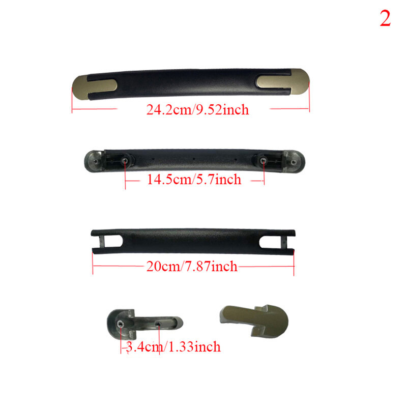 Durable Luggage Handle Trolley Handle Bag Handle Travel Handle Grip Suitcase Handle Universal Black Replacement Bag Accessories