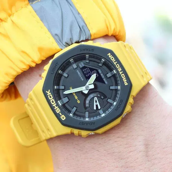 Jam tangan wanita merek mewah G-SHOCK seri Farmhouse Oak jam tangan olahraga pria jam tangan lari malam tahan air pencahayaan jam tangan pasangan.