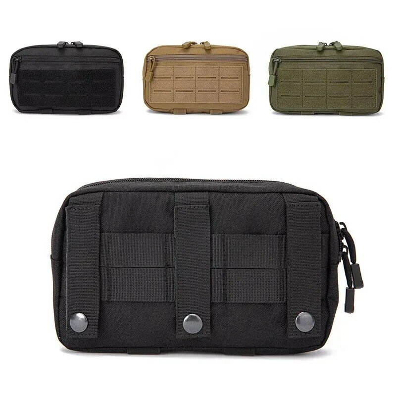 EDC Molle Tactical Pouch Waist Pack Compact Utility Pouches Military Waist Belt Bag Medical Bags Phone Case Hunting Accessories