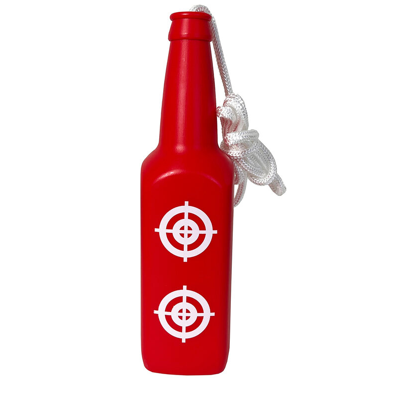 Square Surface Beer Bottle Shape Shooting Bottle ABS Multiple Colors with String