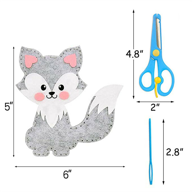 S Sewing Kit Zoodiy Crafts For Girls And Boys Educational Nursery Sewing For Kids Art Craft Kits For Beginners Set Kids Toys 장난감
