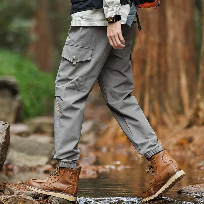 New Men's Harlan Pants Straight Loose Neutral Sweatpants Casual Waterproof Fabric Breathable Cargo  Pant Street Outdoor Trousers