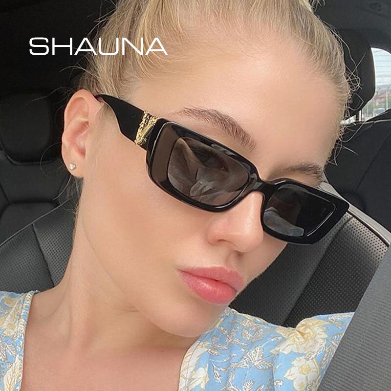 Shauna-レトロな長方形のサングラス,キャンディーカラーのグラデーションサングラス