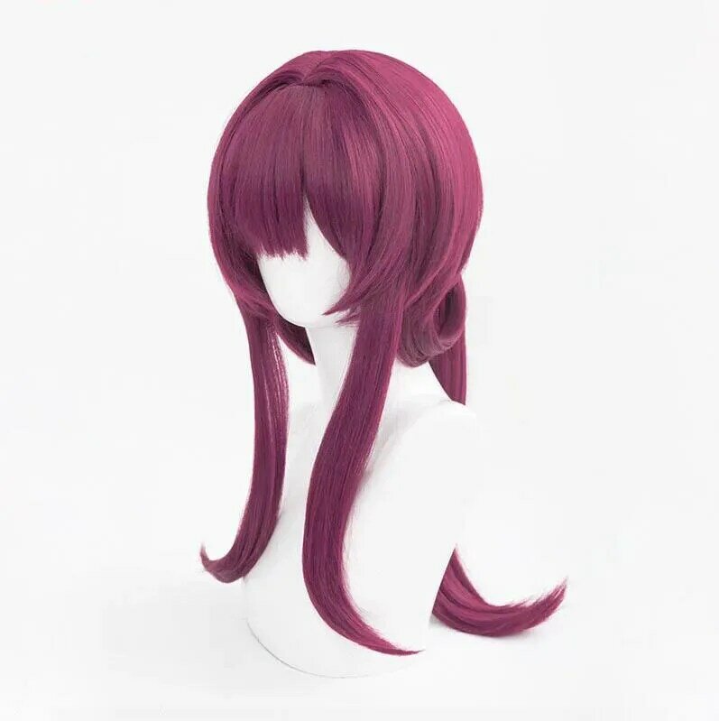 Kafka-Peluca de Cosplay púrpura, pelo sintético resistente al calor, pelucas de juego de Anime, cuero cabelludo simulado, Kafka