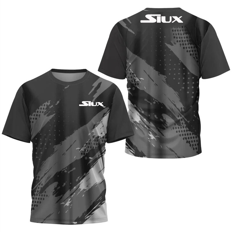 Футболка SIUX Мужская быстросохнущая, свитшот от пота для бега, дышащий спортивный топ с коротким рукавом для бадминтона, тенниса, волейбола, лето