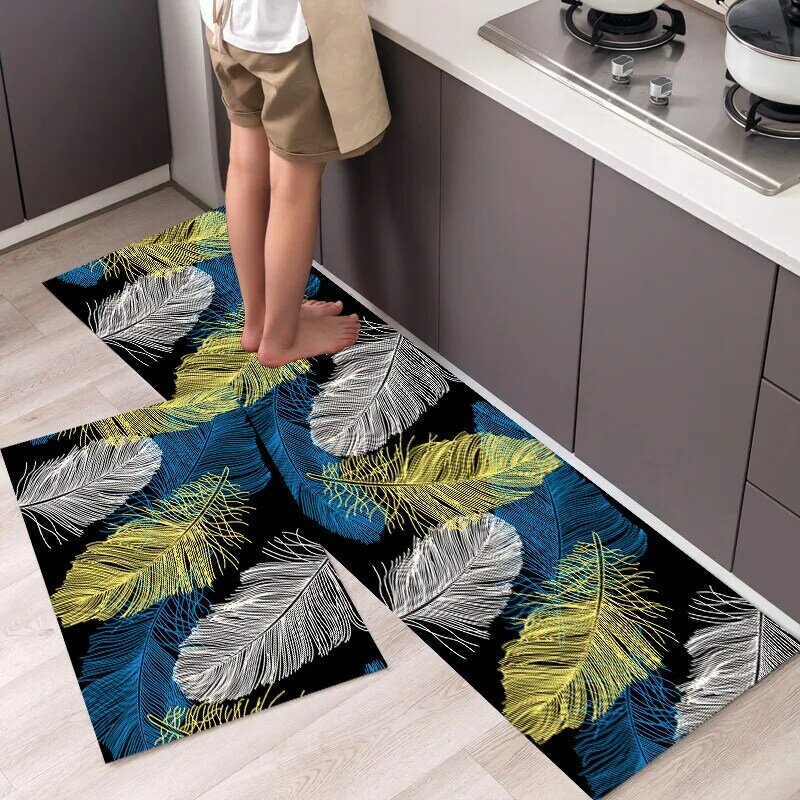 Tappeto da cucina lungo per pavimento tappetino per porta d'ingresso della casa camera da letto soggiorno Decor tappeto da comodino corridoio balcone bagno tappetino antiscivolo