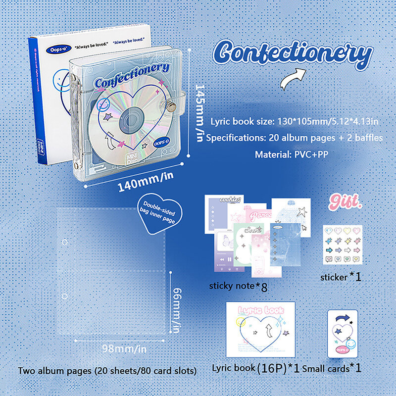 Retro CD Korea Idol foto kumpulan buku Binder A7 Notebook buku harian perencana alat tulis buku Album kartu DIY