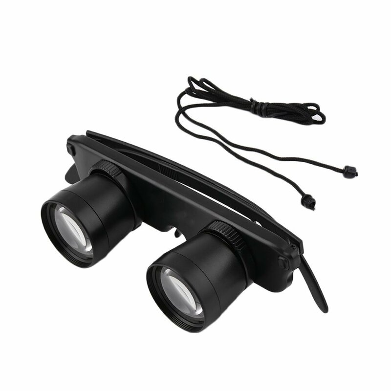 Gafas de lupa 3 en 1 3x28, binoculares ópticos de pesca al aire libre, Juego de pesca, dispositivo de aparejos de observación