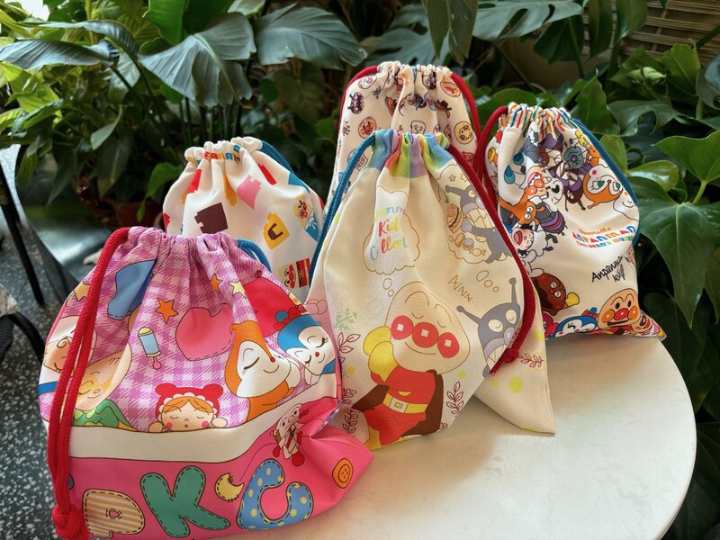 Anpanman-Bolsa de almacenamiento con cordón para puzle, bolsa de viaje para compras, ropa, pañales, bolsas de embalaje, organizador de juguetes para bebés