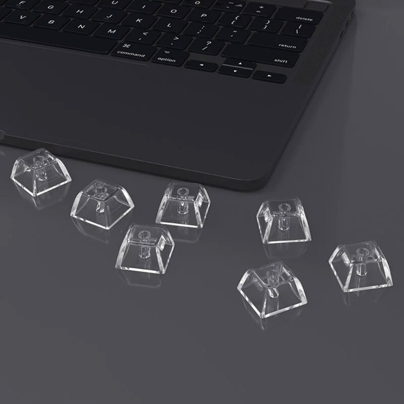 Прозрачные колпачки для клавиш XDA, пустые игровые прозрачные колпачки для клавиш 1,75u, для механических челночных поставок