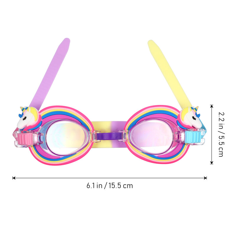 방수 김서림 방지 수영 고글, UV 어린이 전문 컬러 렌즈, 어린이 안경, 수영 안경, 가파스