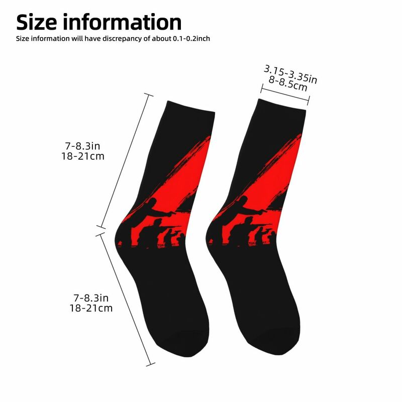 Funny Crazy compression Cool And Fun Sock for Men Hip Hop Harajuku B-Back 4 Blood Happy Quality Pattern Printed Boys Crew