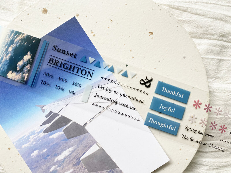 탑 스튜디오 빈티지 여행 Vol.2 · 미들 오브 02 와시 pet 테이프, 카드 제작 DIY 스크랩북 장식 스티커