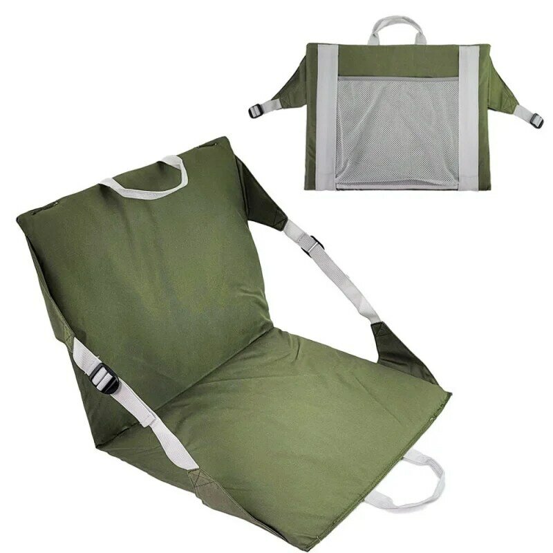 وسادة قابلة للطي في الهواء الطلق للنزهات والشاطئ ، حصيرة قابلة للطي المحمولة ، كرسي مع مسند الظهر ، كرسي