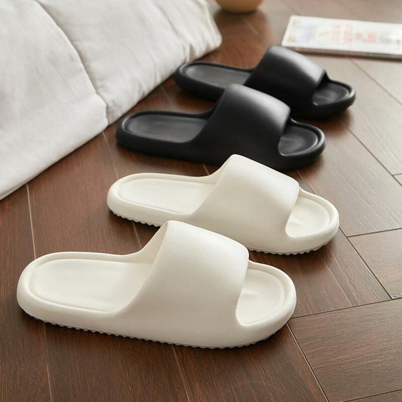 Zapatillas ligeras con suela de plataforma suave para mujer, zapatos antideslizantes con punta abierta resistentes al desgaste para interiores y exteriores