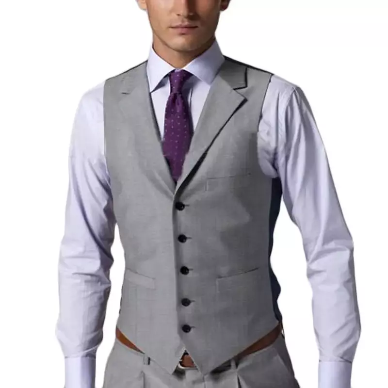Fato de encaixe fino versão coreana masculina, traje profissional de negócios, vestido de casamento, jaqueta, colete, calças, casual, 3 peças
