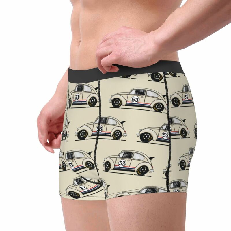 Nieuwigheid Disney Klassieke Raceauto Herbie Boxers Shorts Slipje Mannelijke Onderbroek Comfortabele Slips Ondergoed