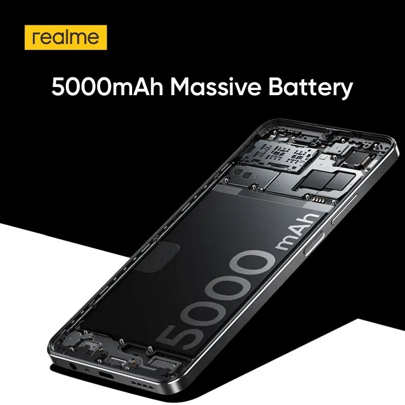 Smartphone Realme-Note 50, Ecrã Colorido, Câmara 13MP AI, IP54 Impermeável, Carregamento Rápido, Chipset 8-Core, 90Hz, 6,74 ", 5000mAh
