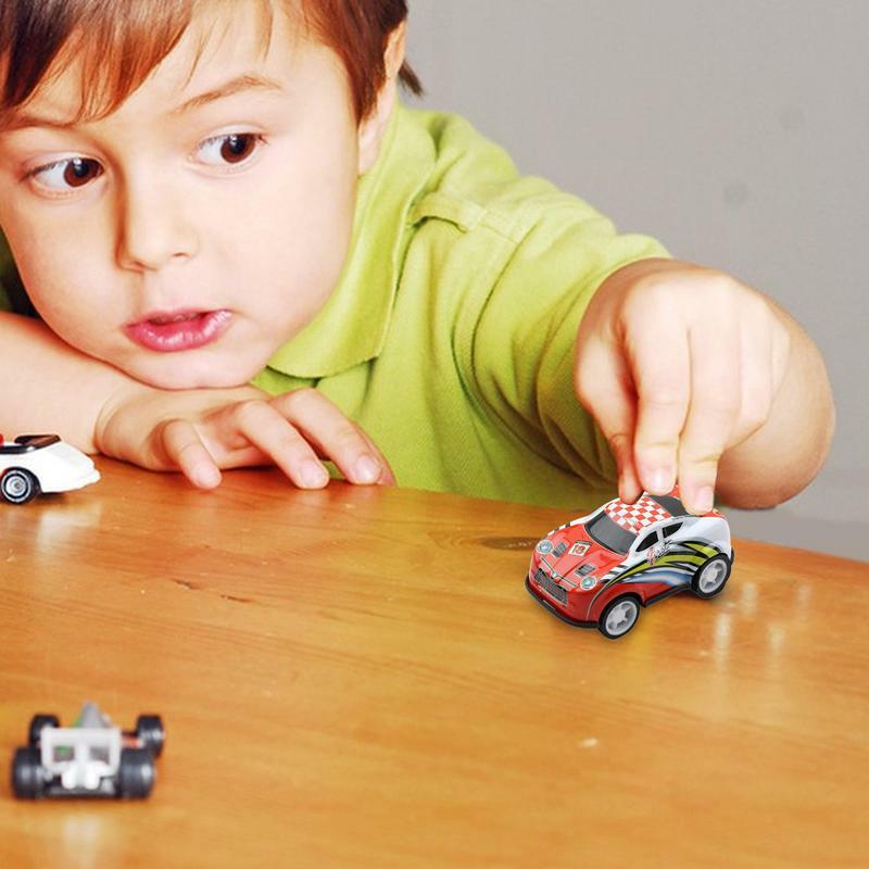 Aluminiowy Model samochodu Mini chłopcy z lat aluminiowy zabawkowy samochodzik prezentują Mini samochód wyścigowy, aluminiowy zabawkowy samochodzik zestaw zabawek zabawki do samochodu
