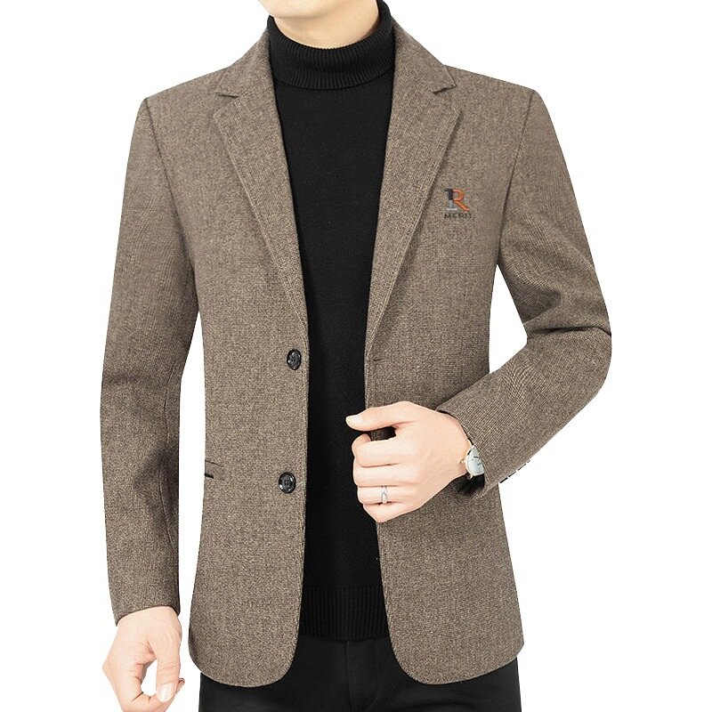 Wysokiej jakości nowe wiosenne jesienne męskie biznesowe kurtki blezery na co dzień garnitury męskie męskie formalna odzież blezery rozmiar dopasowane kurtki 4XL