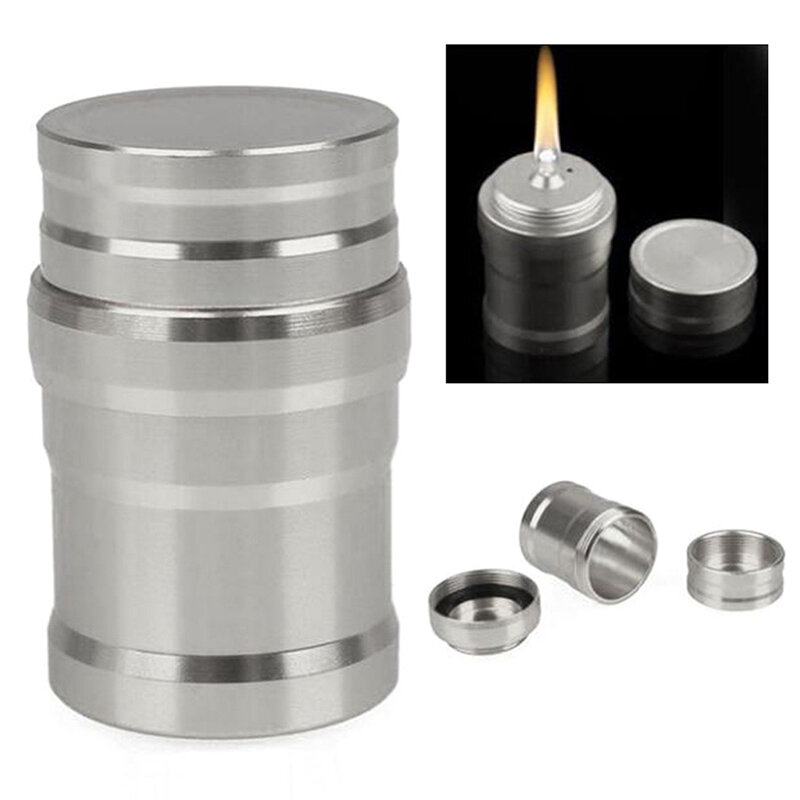 Portable Metal Mini Alcohol Lamp Lab Equipment Heating Camping For Outdoor Travel Without Hiking Alcohol Stoves Liquid Survival