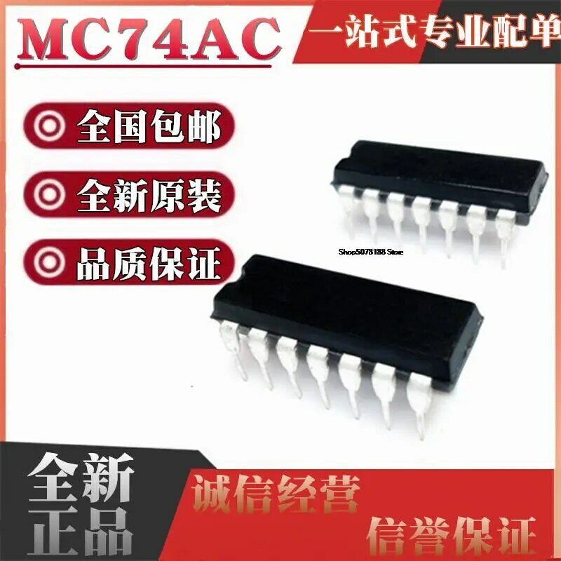 MC74AC125N MC74AC32N DIP14, 10 Pièces