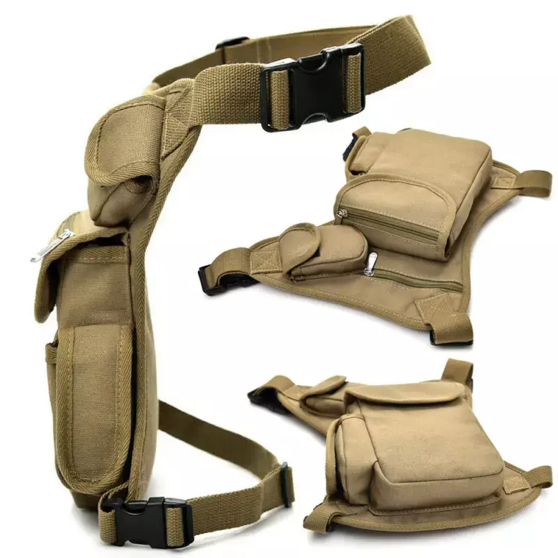 전술 군사 어깨 허리 패니 팩 파우치 부랑자 가방 캠핑 하이킹 야외 전술 다기능 다리 가방