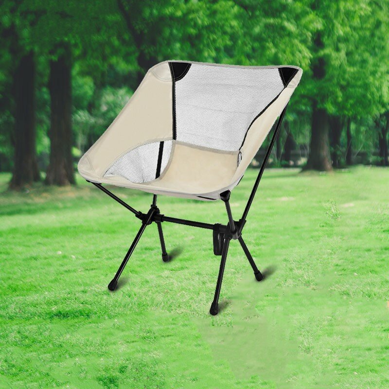 Outdoor Camping Folding Chair, Portable Backrest, Fishing, Director Moon Chair