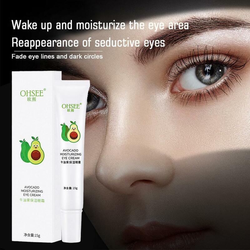 Avocado Moisturizing Eye Cream Anti-Wrinkle Fading Skin Eye Eye Grain Bags Serum Care Remove Fine Lines Fat Dark Eye Circle U7Z8